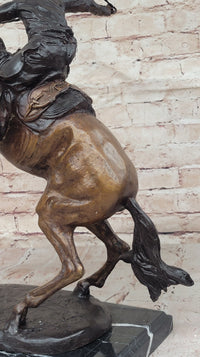 Bronco Buster by Frederic Remington Bronze 17" x 18"