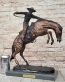 Frederic Remington WOOLY CHAPS Bronze Western Cowboy 16" x 17"