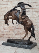 Frederic Remington WOOLY CHAPS Bronze Western Cowboy 16" x 17"