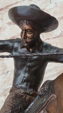 Frederic Remington WOOLY CHAPS Bronze Western Cowboy 16" x 17"