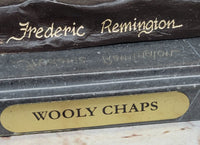 Frederic Remington WOOLY CHAPS Bronze Western Cowboy 16" x 17"