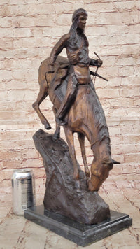 Mountain Man Frederic Remington Bronze Sculpture 21" x 17"