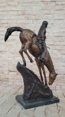 Mountain Man Frederic Remington Bronze Sculpture 21" x 17"
