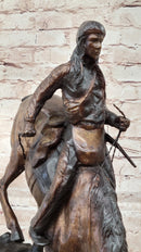 Mountain Man Frederic Remington Bronze Sculpture 21" x 17"