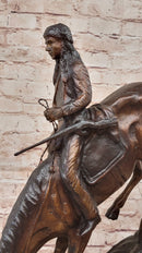 Mountain Man Frederic Remington Bronze Sculpture 21" x 17"