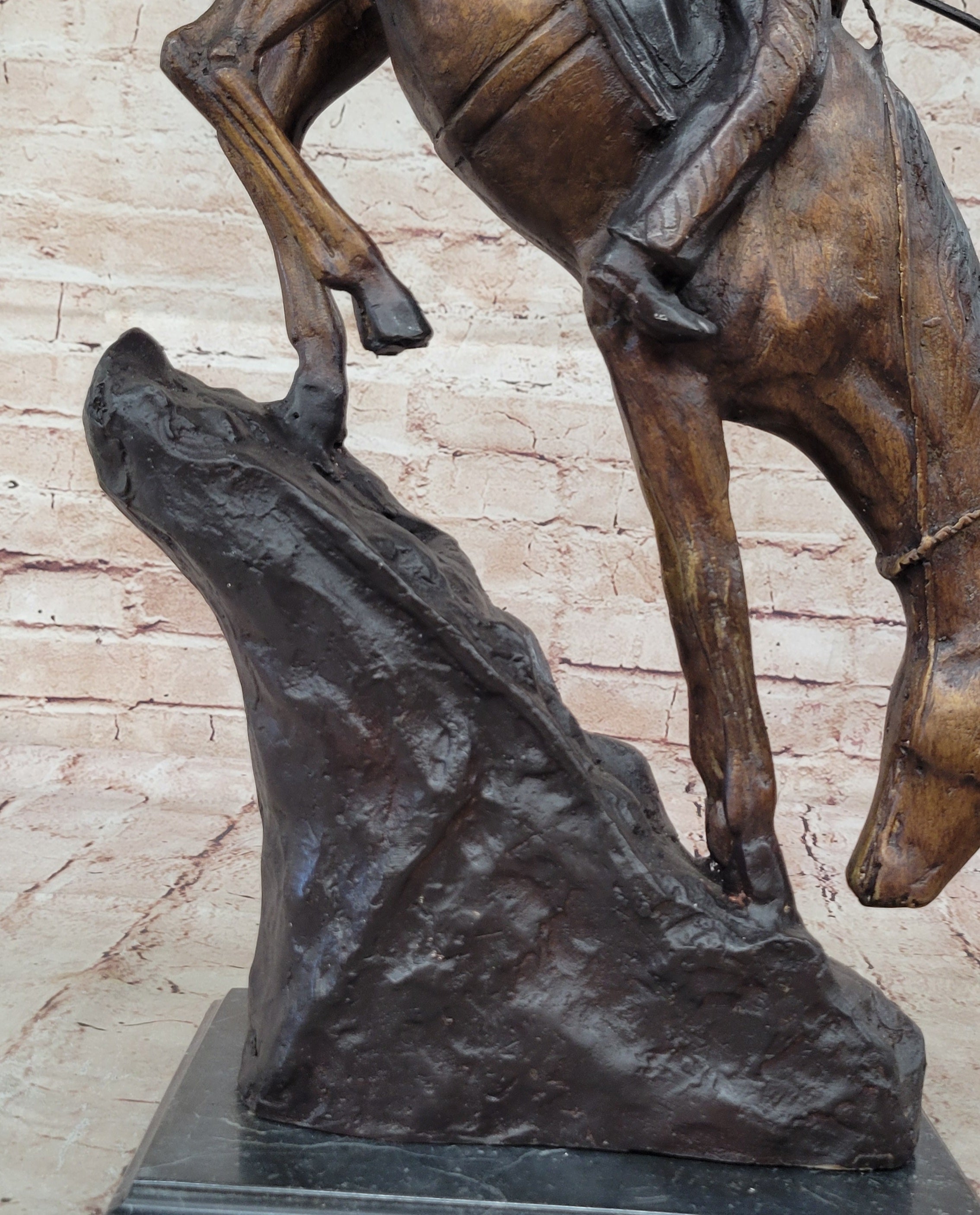 Mountain Man Frederic Remington Bronze Sculpture 21" x 17"