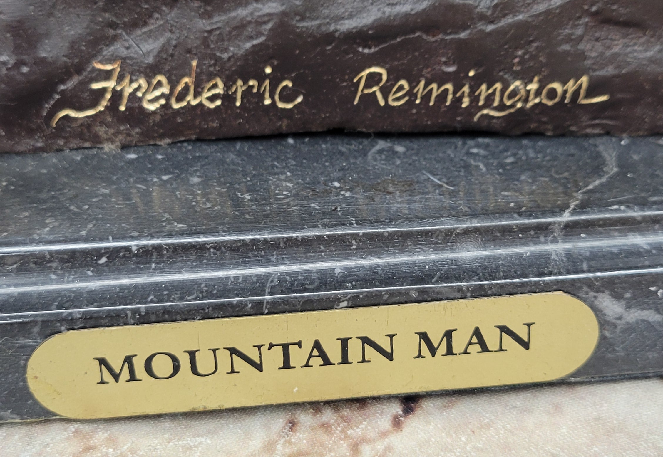 Mountain Man Frederic Remington Bronze Sculpture 21" x 17"