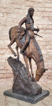 Mountain Man Frederic Remington Bronze Sculpture 21" x 17"