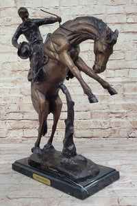 BRONCO TWISTER by Frederic Remington Western Cowboy Bronze Statue Sculpture 20" x 20"