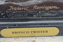 BRONCO TWISTER by Frederic Remington Western Cowboy Bronze Statue Sculpture 20" x 20"