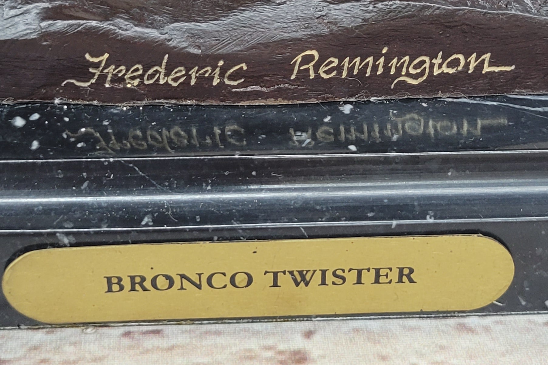 BRONCO TWISTER by Frederic Remington Western Cowboy Bronze Statue Sculpture 20" x 20"