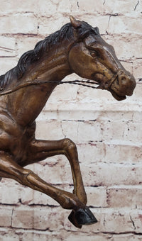 Native American WARRIOR on Horseback by Frederic Remington Bronze Statue Sculpture 18" x 21"