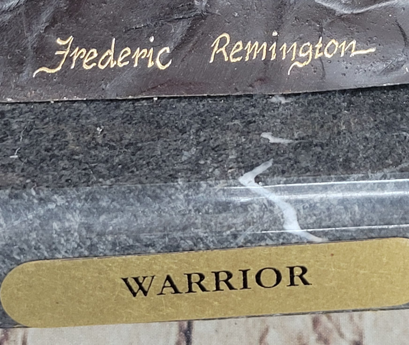 Native American WARRIOR on Horseback by Frederic Remington Bronze Statue Sculpture 18" x 21"