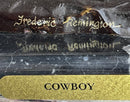 Frederic Remington Cowboy Bronze Sculpture 17" x 21"