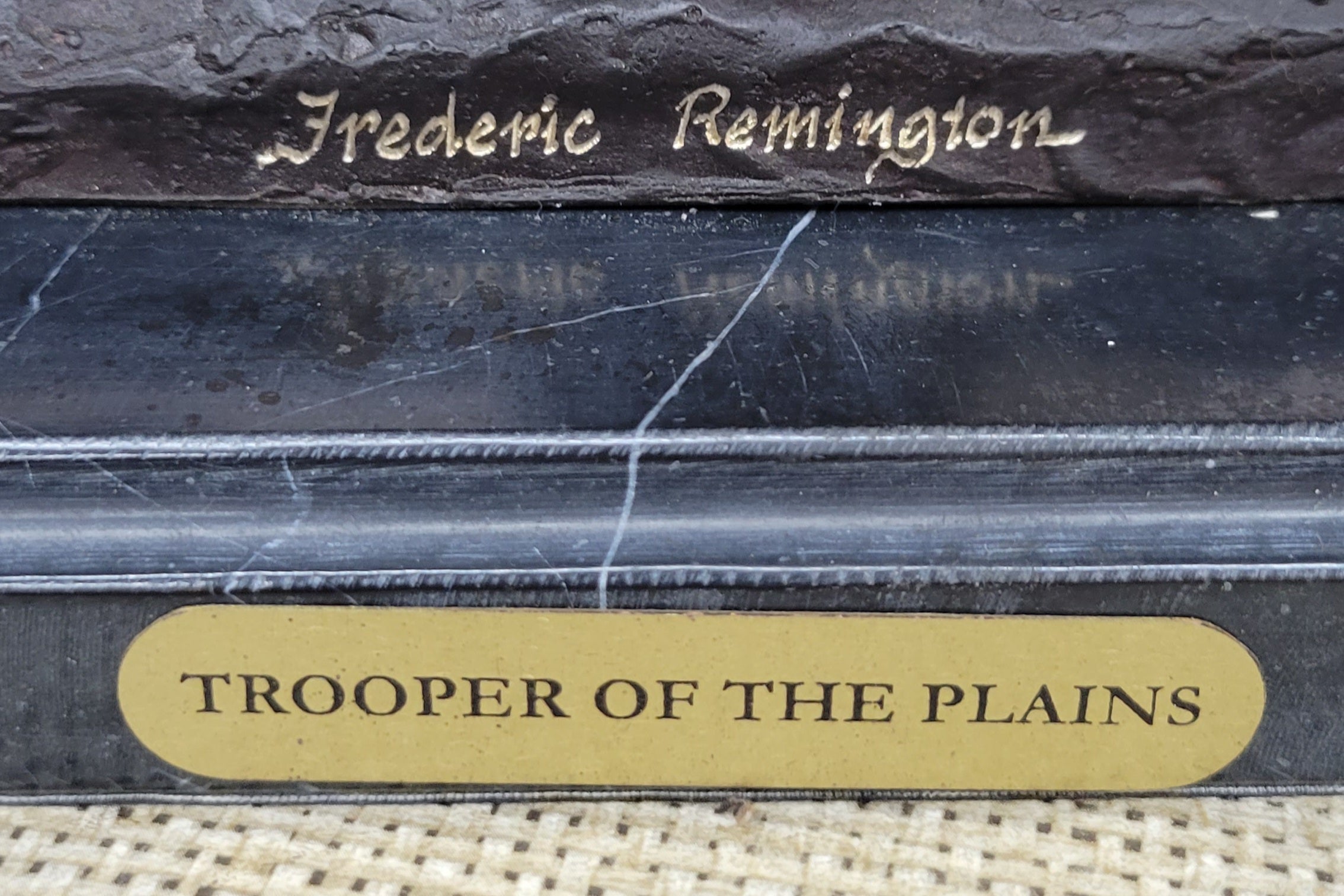 Trooper of the Plains by Frederic Remington Bronze 17" x 19"