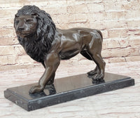Hot Cast Bronze Hunting Lion Puma Lioness Jungle Safari Sculpture