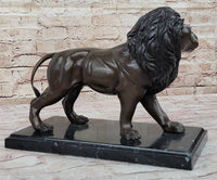 Hot Cast Bronze Hunting Lion Puma Lioness Jungle Safari Sculpture