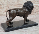 Hot Cast Bronze Hunting Lion Puma Lioness Jungle Safari Sculpture