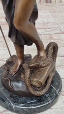 19'' Blind Justice Signed Mayer Bronze Sculpture