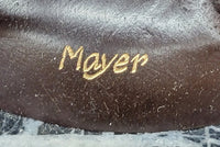 19'' Blind Justice Signed Mayer Bronze Sculpture
