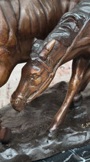 Frederic Remington BOLTER Western Cowboy Cattle Drive Bronze Statue Sculpture 13" x 17"