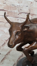 Frederic Remington BOLTER Western Cowboy Cattle Drive Bronze Statue Sculpture 13" x 17"