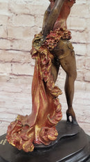 Wild West Saloon Courtesan Girl 19th Century Bronze 15" x 9"