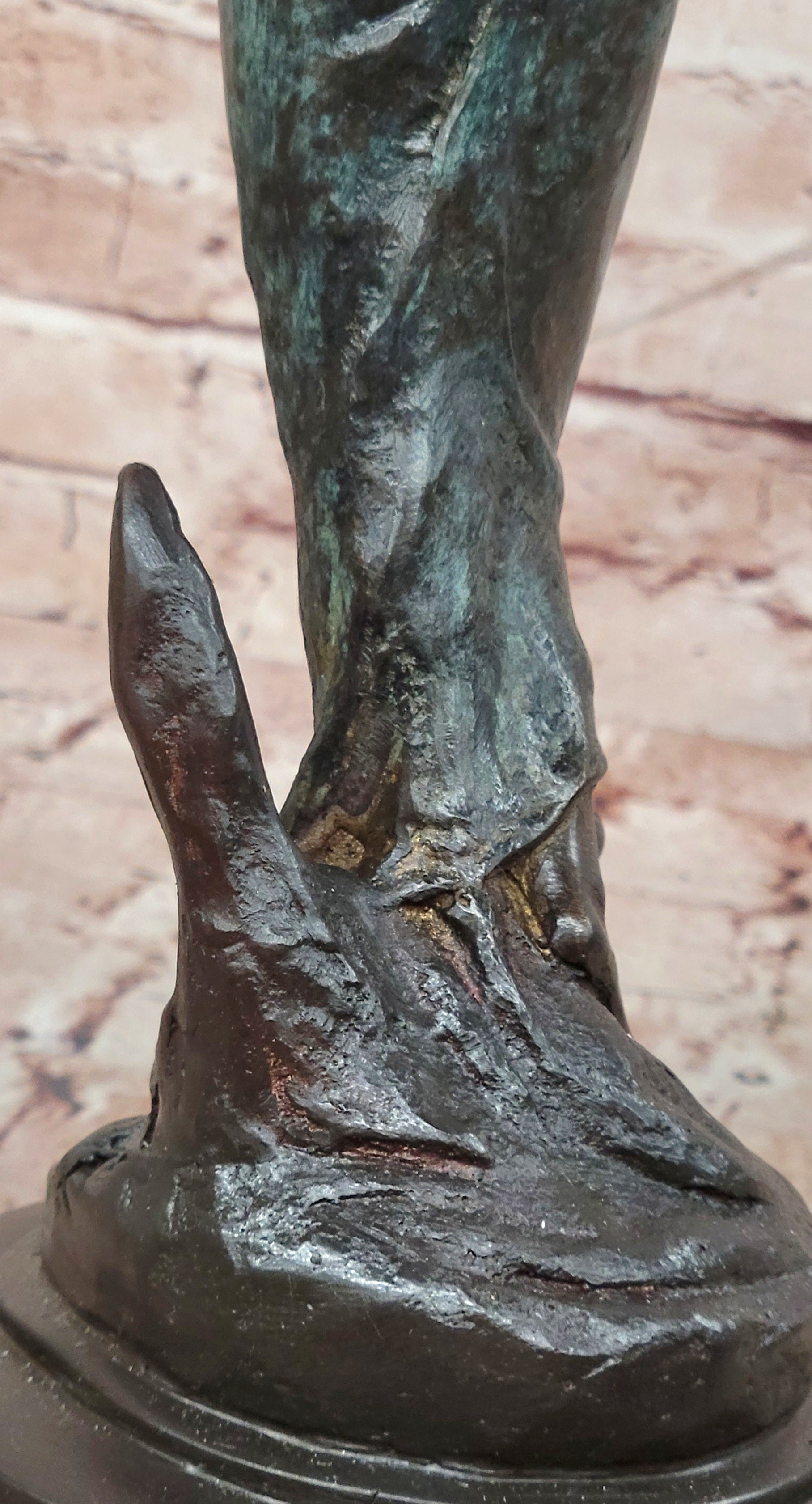 Signed Limited Edition Collette Art Deco Style Female Woman Bronze Sculpture