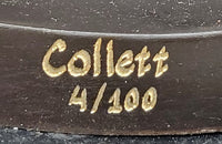 Signed Limited Edition Collette Art Deco Style Female Woman Bronze Sculpture