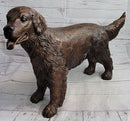 Golden Retriever Puppy Bronze Metal Life Size Sculpture 26" x 17"
