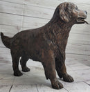 Golden Retriever Puppy Bronze Metal Life Size Sculpture 26" x 17"