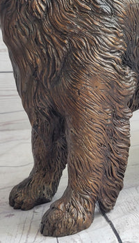 Golden Retriever Puppy Bronze Metal Life Size Sculpture 26" x 17"