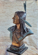 Lakota Indian Chief Sitting Bull Bronze Bust 38" x 24"