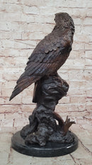 Two Tone American Bald Eagle Bronze Sculpture 18" x 9"