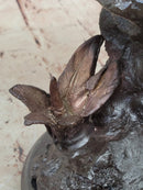 Two Tone American Bald Eagle Bronze Sculpture 18" x 9"