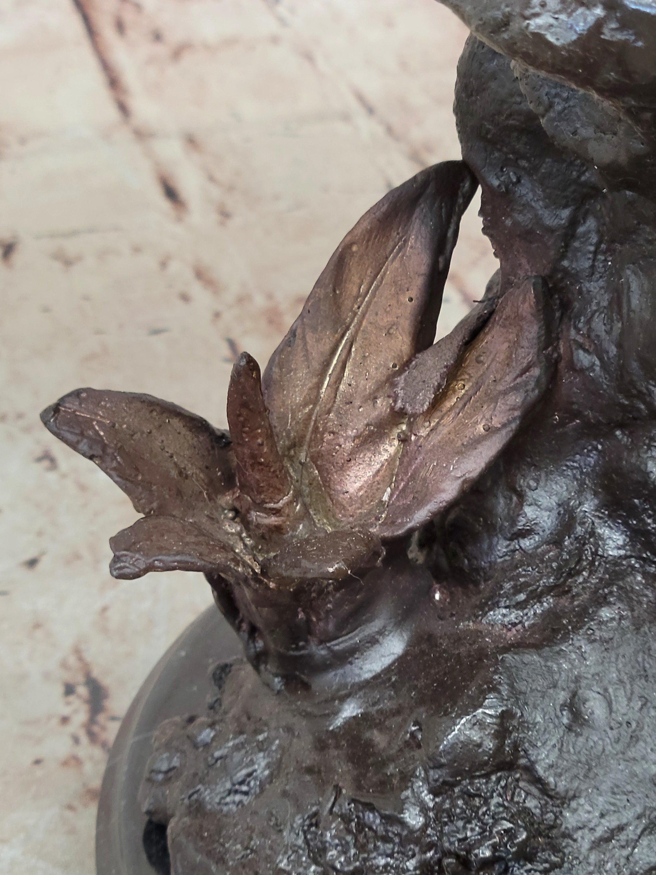 Two Tone American Bald Eagle Bronze Sculpture 18" x 9"