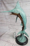 Marlin Fish Bronze Sculpture Nautical LTD Ed. 26" x 15"