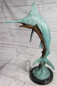 Marlin Fish Bronze Sculpture Nautical LTD Ed. 26" x 15"