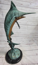 Marlin Fish Bronze Sculpture Nautical LTD Ed. 26" x 15"
