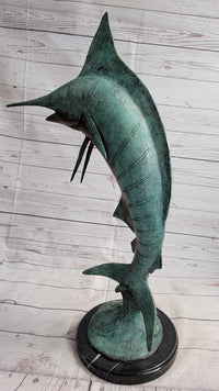 Marlin Fish Bronze Sculpture Nautical LTD Ed. 26" x 15"
