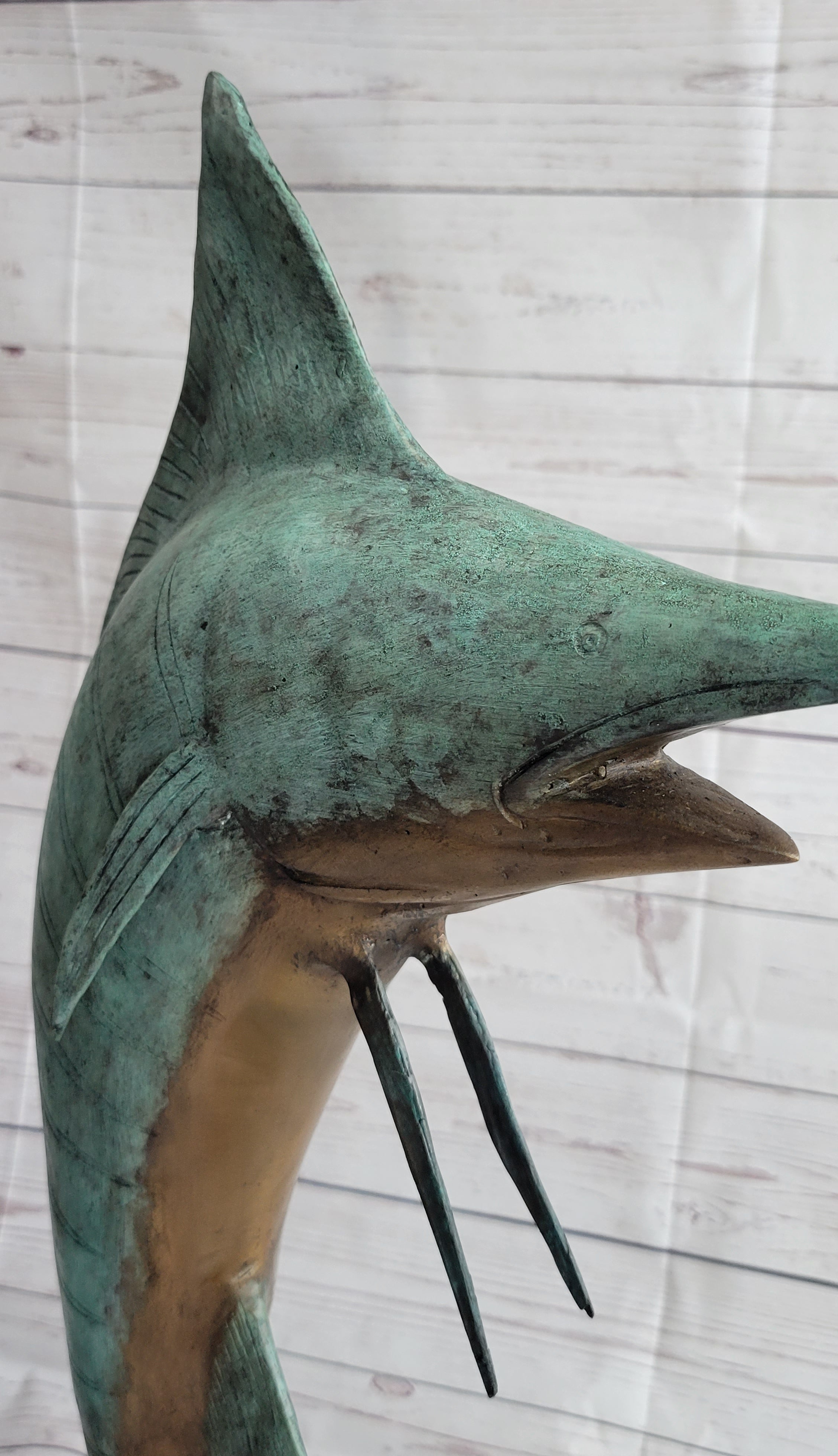 Marlin Fish Bronze Sculpture Nautical LTD Ed. 26" x 15"