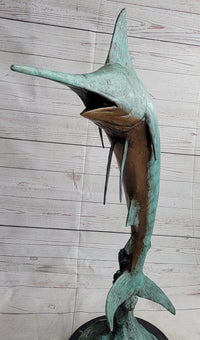 Marlin Fish Bronze Sculpture Nautical LTD Ed. 26" x 15"