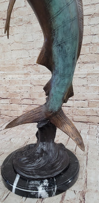 Marlin Fish Bronze Sculpture Nautical LTD Ed. 26" x 15"