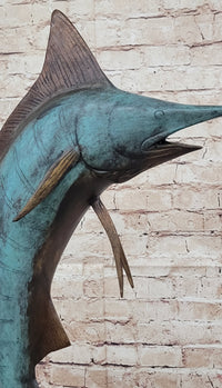 Marlin Fish Bronze Sculpture Nautical LTD Ed. 26" x 15"