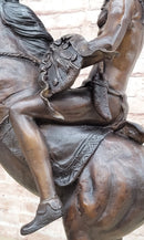 WAR CHIEF Native American Bronze Sculpture 24" x 23"