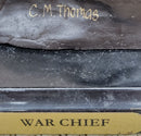 WAR CHIEF Native American Bronze Sculpture 24" x 23"