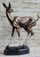 Deer Doe Bronze Sculpture Limited Edition Numbered Signed