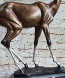 Deer Doe Bronze Sculpture Limited Edition Numbered Signed
