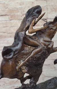 CHEYENNE by Frederic Remington Native American Riding Horse Bronze Statue Sculpture 8" x 10"
