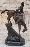 MOUNTAIN MAN Frederic Remington Bronze Statue Native American Sculpture 11" x 9"